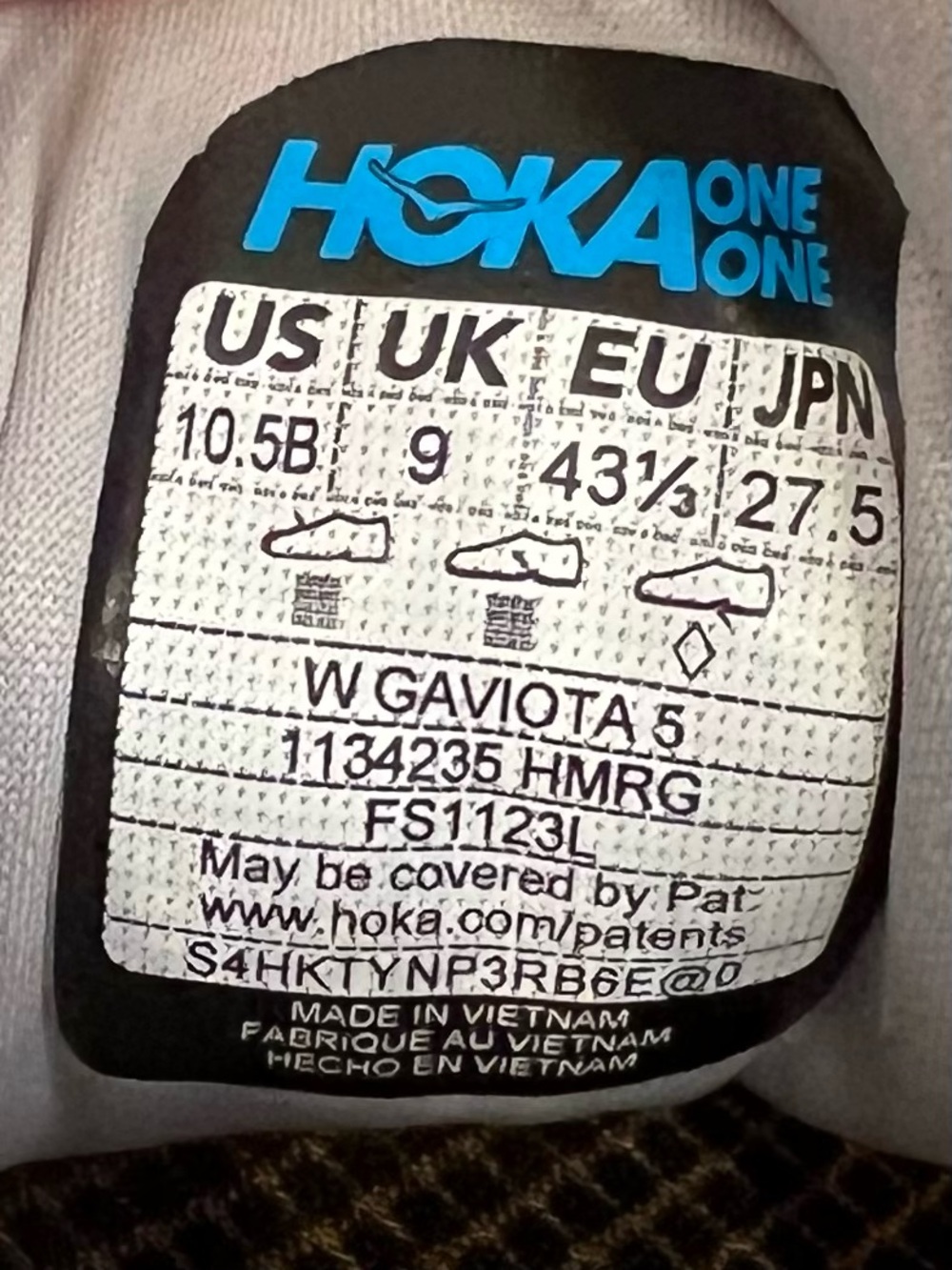 Hoka Gaviota 5 Running Shoes Womens 10.5B Harbor Mist Rose Gold Athletic Active - Picture 16 of 16